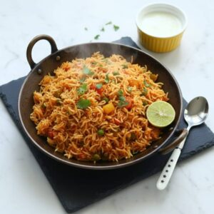 Tawa Pulao - Prepared with Amul Butter